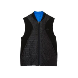 Chaleco Lacoste Sport Acolchado Reversible Negro Azul