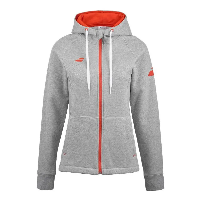Chaqueta Babolat Exercise Gris Jaspeado Mujer