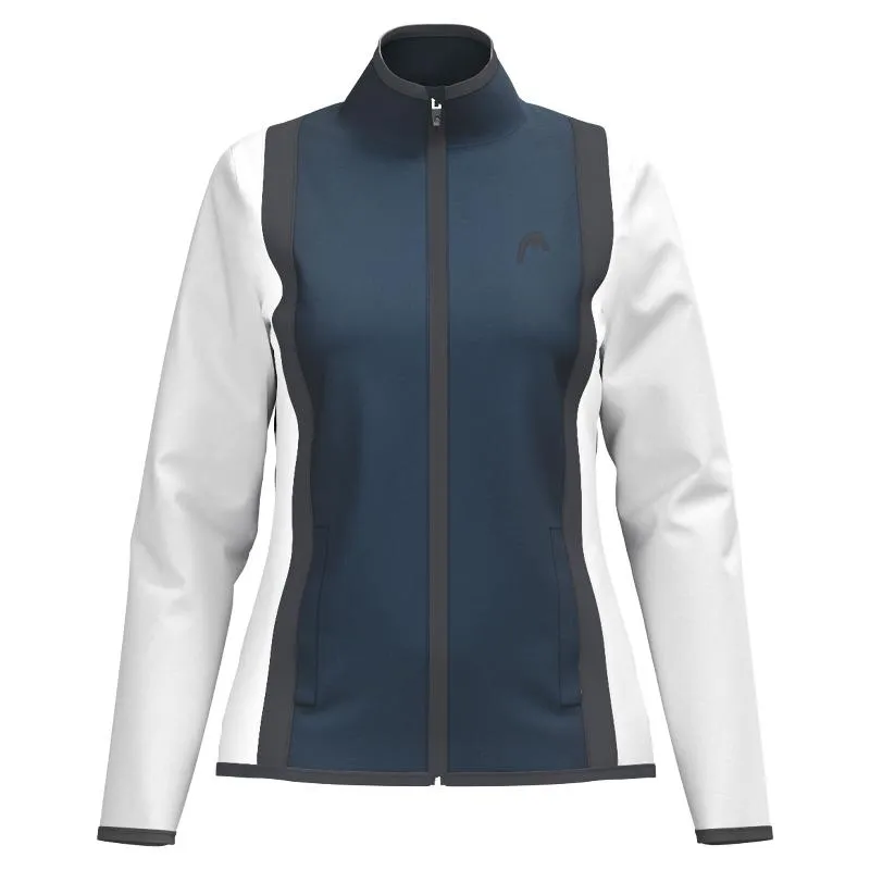 Head Club 25 Navy Blue White Women's Jacket