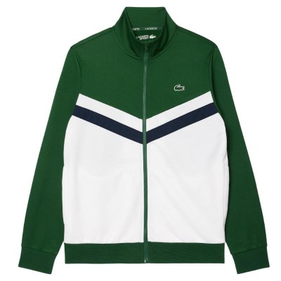 Lacoste Green White Tennis Jacket