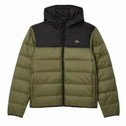 Lacoste Khaki Green Black Jacket