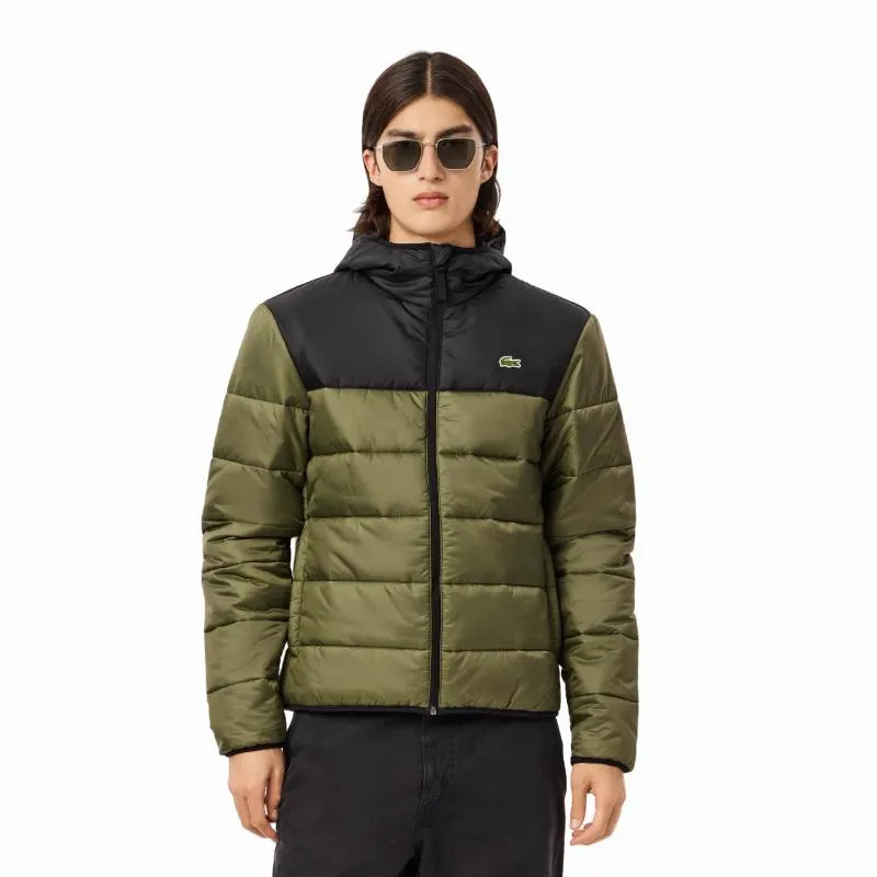 Lacoste Khaki Green Black Jacket