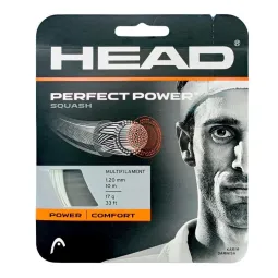 Cordaje Squash 10m Head Perfect Power 1,20mm Blanco