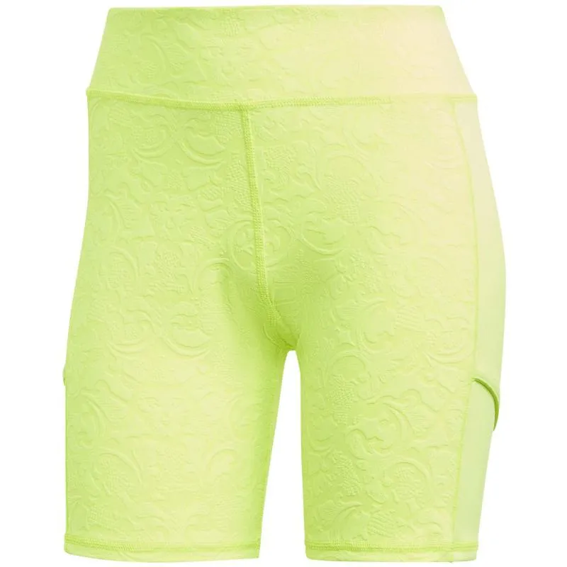Adidas Pleated Aeroready Pro Black Lime Skirt