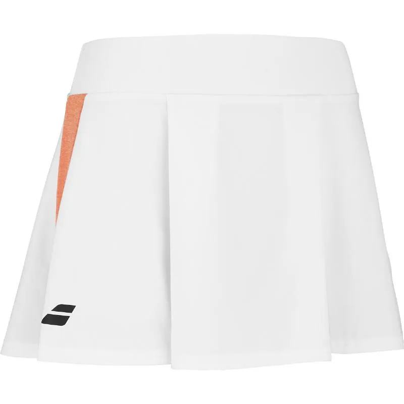 Falda Babolat Play Blanco Naranja