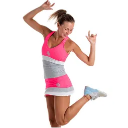BB Sand Fuchsia Skirt Fluor Grey