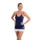 Smash BB Skirt Navy Blue Coral