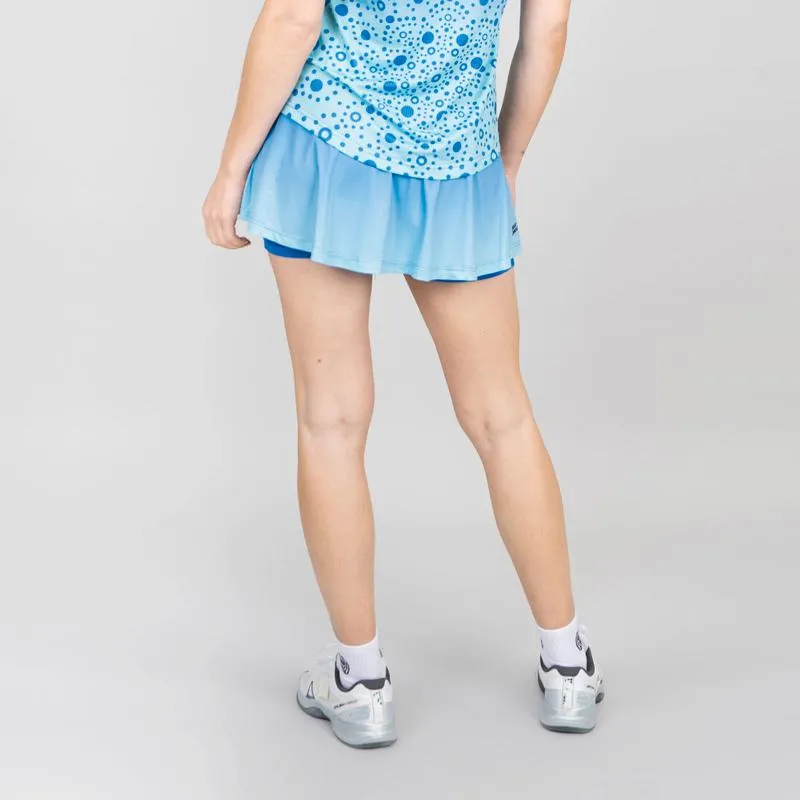 Bidi Badu Colortwist Printed Aqua Blue Skirt