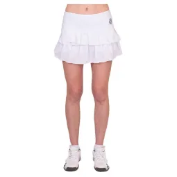 Badu Crew Pleated Bidi Skirt White