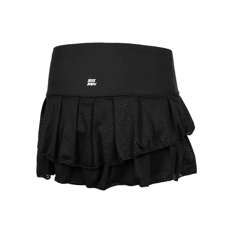Badu Crew Pleated Bidi Skirt Black