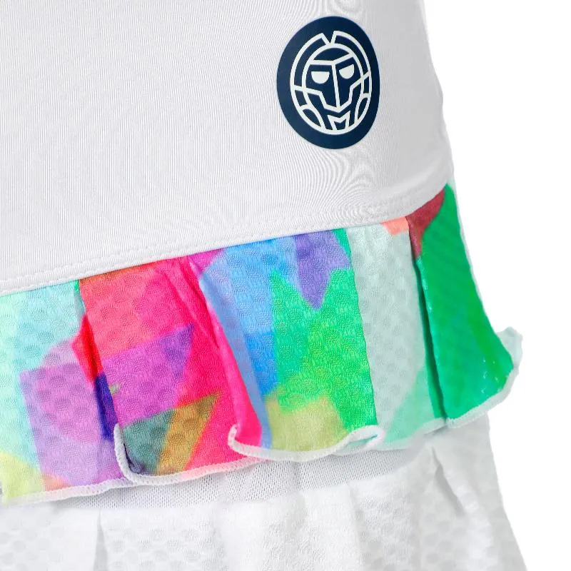Falda Bidi Badu Kaleido Pleated Blanco Mix Junior