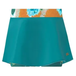 Falda Bidi Badu Melbourne Printed Wavy Petroleo Naranja