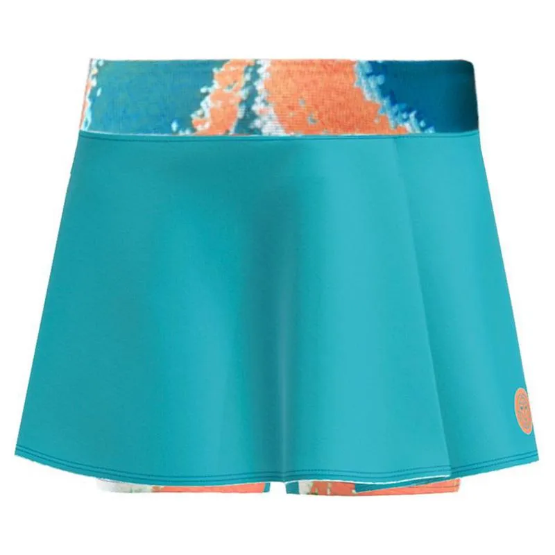 Falda Bidi Badu Melbourne Printed Wavy Petroleo Naranja Junior