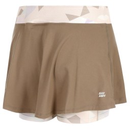 Falda Bidi Badu Paris Printed Wavy Marron Beige