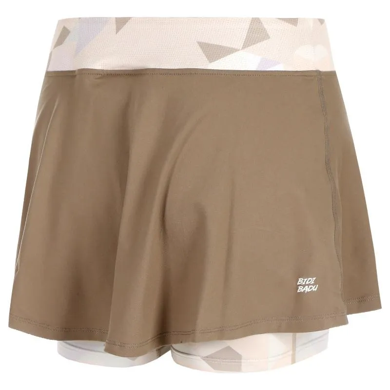 Falda Bidi Badu Paris Printed Wavy Marron Beige Junior