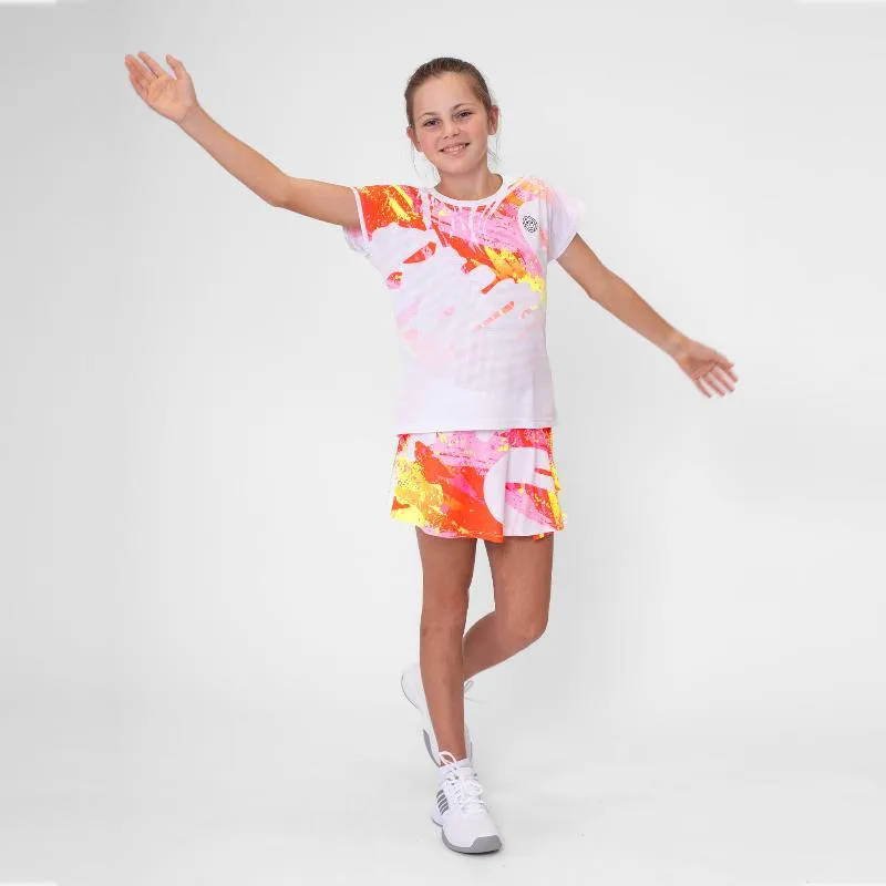 Falda Bidi Badu Wild Arts Printed Wavy Blanco Mix Junior