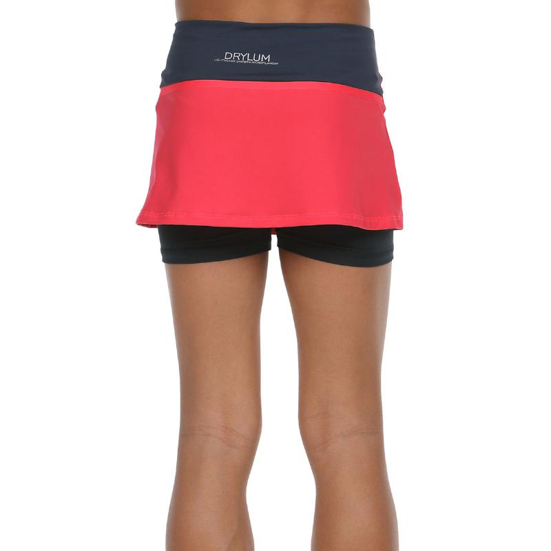 Falda Bullpadel WPT Resoba Carmesi Fluor Junior - Barata Oferta Outlet