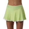 Falda Drop Shot Lys Verde Blanco
