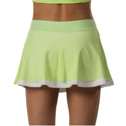 Falda Drop Shot Lys Verde Blanco