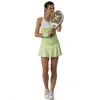 Falda Drop Shot Lys Verde Blanco