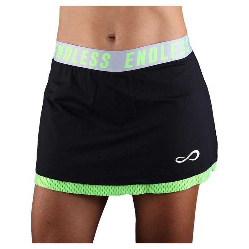 Falda Endless Iconic Negro Verde - Barata Oferta Outlet