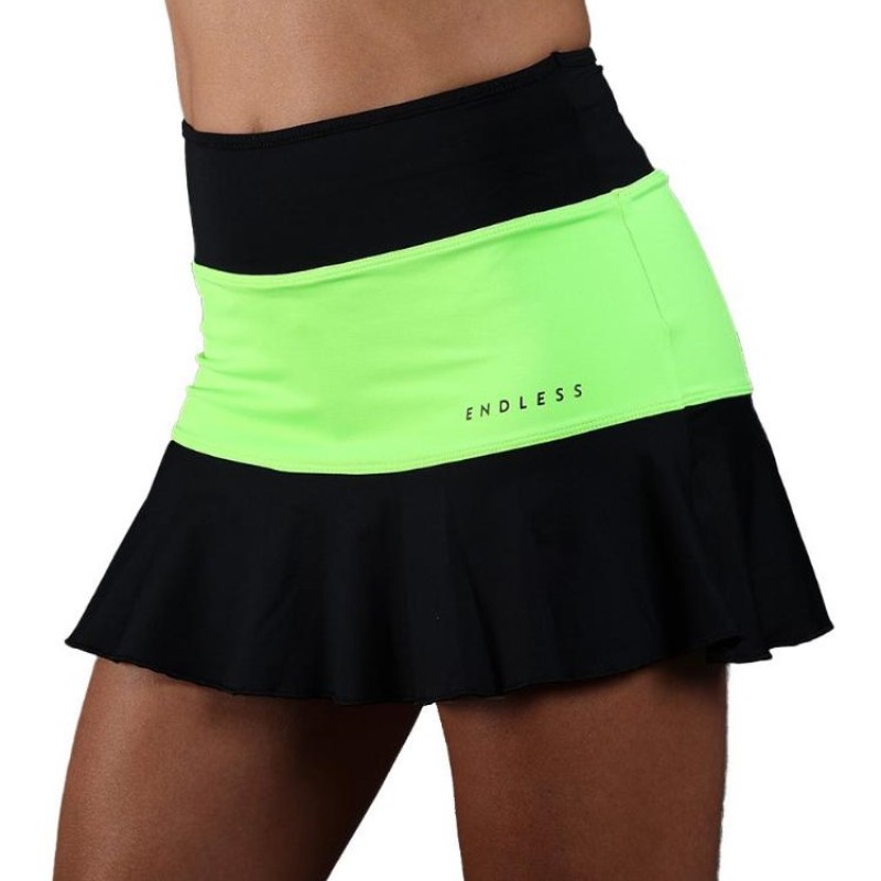 Falda Endless Lace Negro Verde - Barata Oferta Outlet