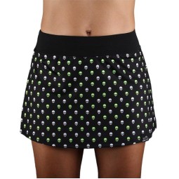 Falda Endless Minimal Print Skulls Verde