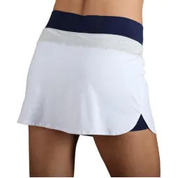 Falda Endless Race Blanco Plata