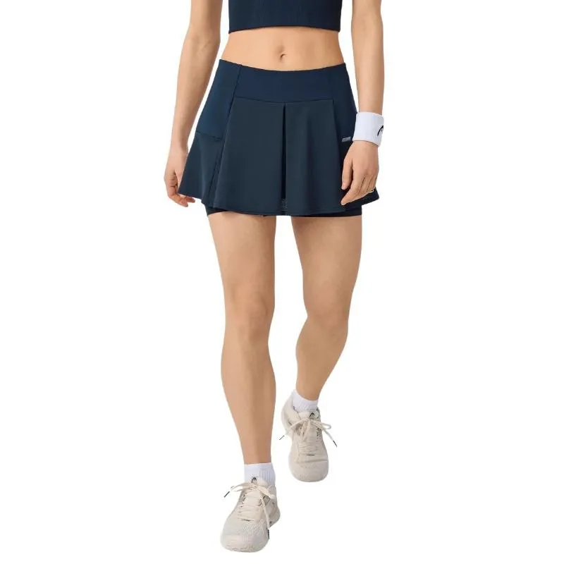 Falda Head Performance Azul Marino Plata
