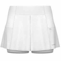 Head Performance Skirt White Silver