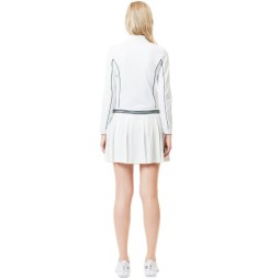 Lacoste Pique White Green Skirt