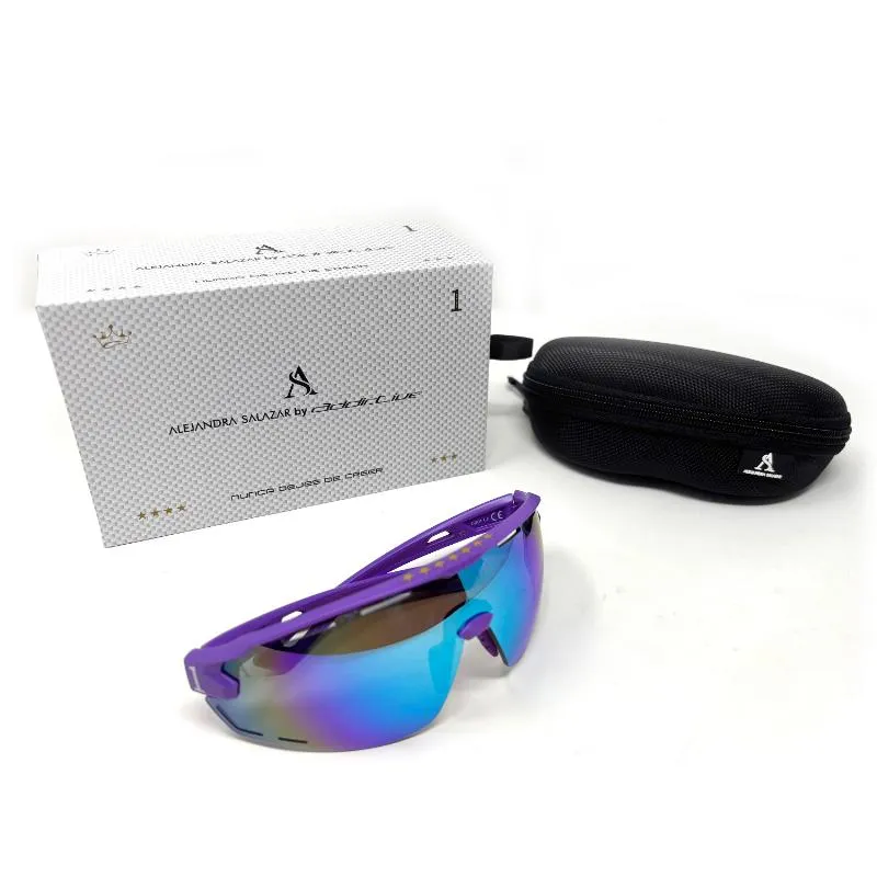Addictive Alejandra Salazar Drop C6 Purple Glasses