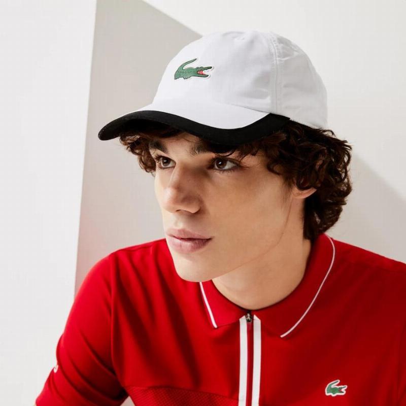 Gorra Lacoste Ligera Blanco Azul Marino - Barata Oferta Outlet