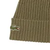 Gorro Lacoste Lana Verde Kaki