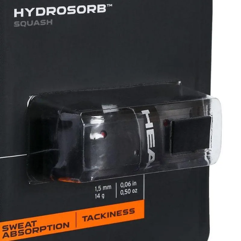 Replacement Grip Squash Head Hydrosorb Black Red