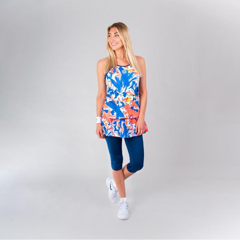 Mallas Falda Bidi Badu Faida Azul Oscuro Rojo Neon - Barata Oferta Outlet