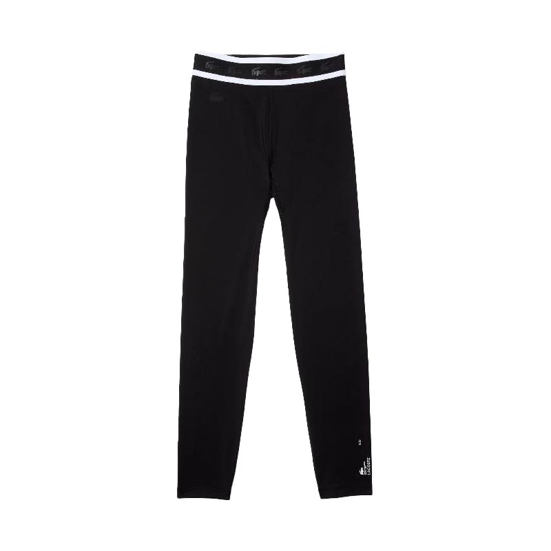 Mallas Lacoste Sport Cintura Estampada 7/8 Negro - Barata Oferta Outlet