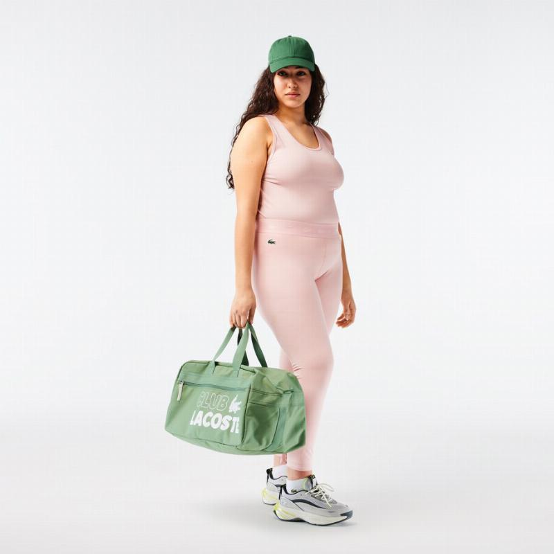 Mallas Lacoste Sport Poliester Reciclado 7/8 Rosa - Barata Oferta Outlet