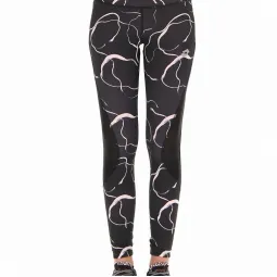 Mallas Lotto Run Fit II Negro Rosa Pastel