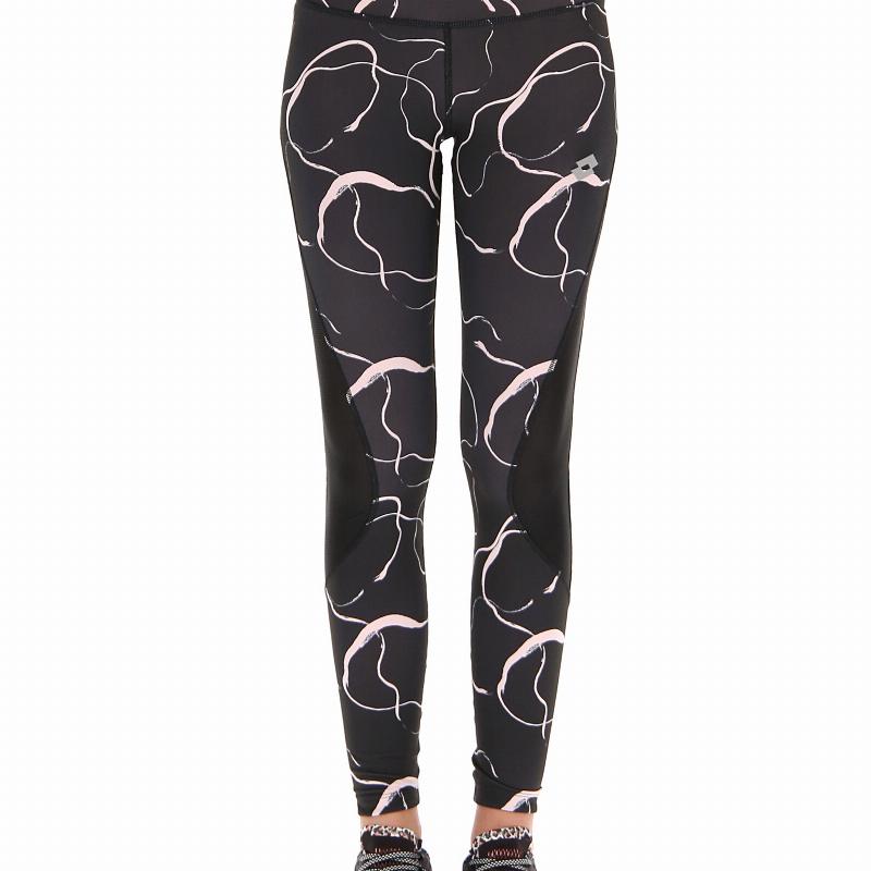 Mallas Lotto Run Fit II Negro Rosa Pastel - Barata Oferta Outlet