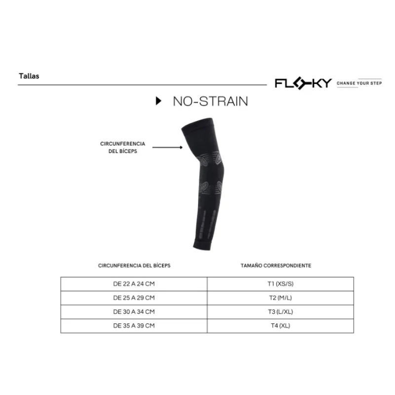 Floky Agustin Tapia No Strain Black Arm Warmers 1 Unit