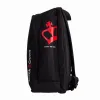 Black Crown Focus Black Red Backpack