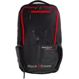 Mochila Black Crown Raptor Negro Rojo
