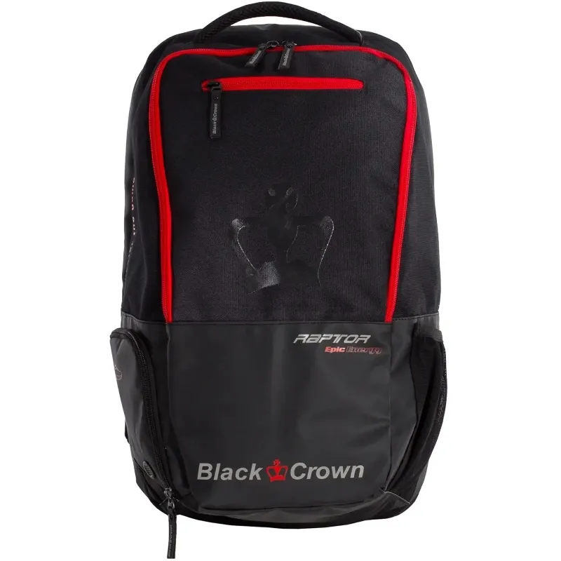 Mochila Black Crown Raptor Negro Rojo