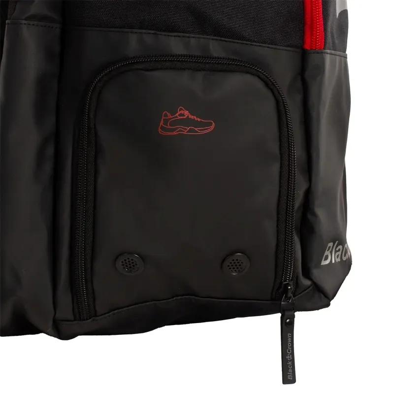 Mochila Black Crown Raptor Negro Rojo