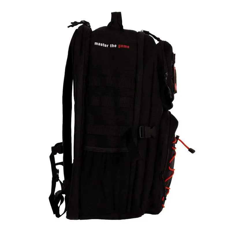 Mochila Black Crown Spartan Negro Rojo
