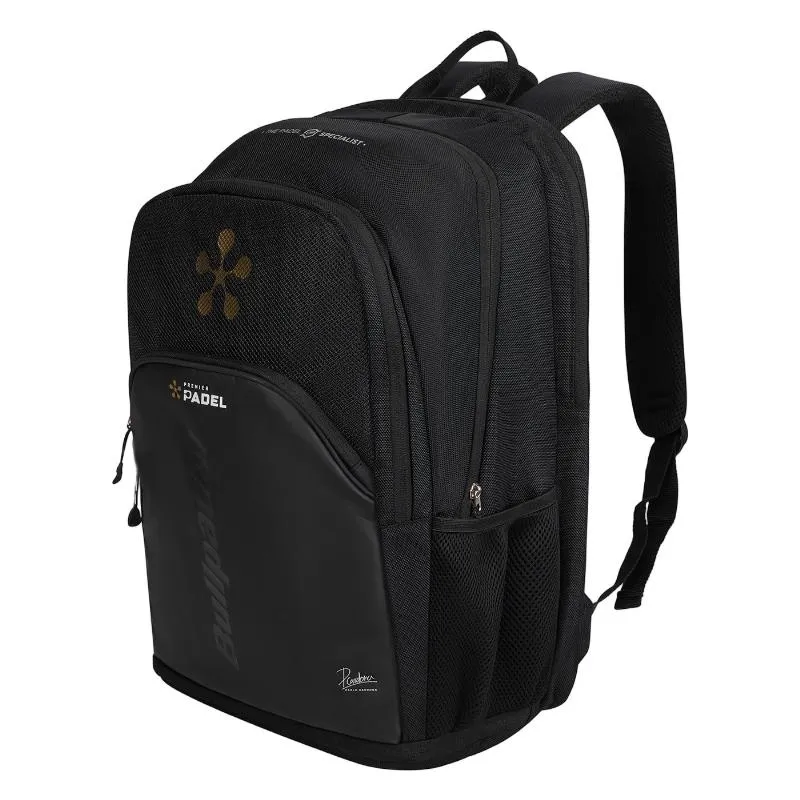 Bullpadel Pablo Cardona Premier Padel Vertex Geo BPM26008 Black Backpack