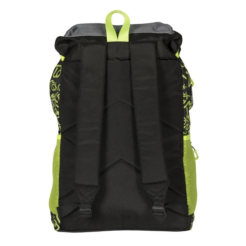 Mochila Lok Adventure 2 Negro Verde Fluor