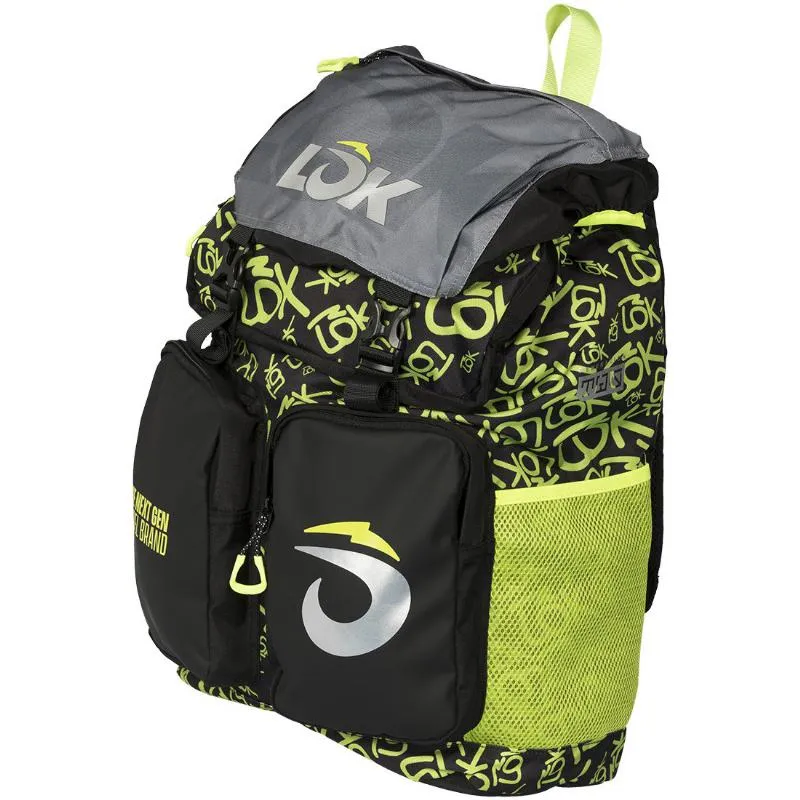 Mochila Lok Adventure 2 Negro Verde Fluor