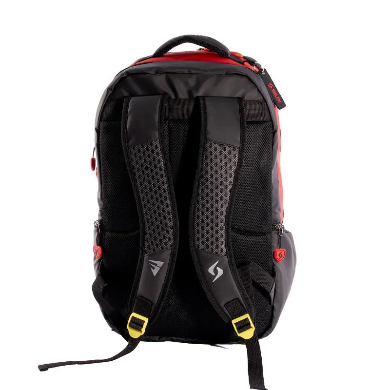 Mochila Siux Stupa Electra Negro Rojo